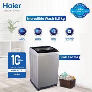 Haier Automatic Washing Machine HWM 85-1708 - 8.5Kg