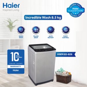Haier Automatic Washing Machine HWM 85-826 - 8.5Kg