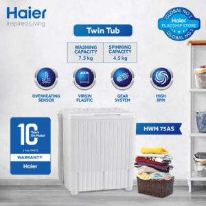 Haier Washing Machine HWM 75AS - 7.5Kg
