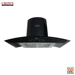 Crown Kitchen Hood 70(1) - 70Cm Steel Baffel Filter + Digital Touch + Auto Clean