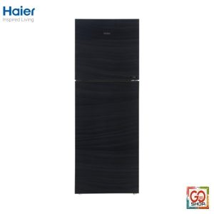 Haier Refrigerator HRF-306EPB E-STAR Glass Door - 13Cft - Black