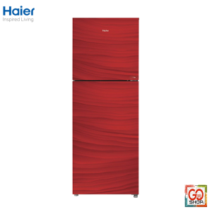 Haier Refrigerator HRF-276EPR E-STAR Glass Door - 12Cft - Red