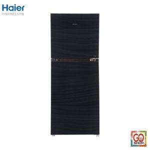 Haier HRF-398EPB E-STAR Glass Door - 16Cft Refrigerator -Black