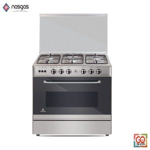 Nasgas Cooking Range EXC-534 (5 Burner, 34 inche) Stainless Steel Silver