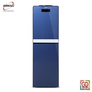 Homage Water Dispenser HWD-49432G (3 Tap) Glass Door With Fridge - Blue