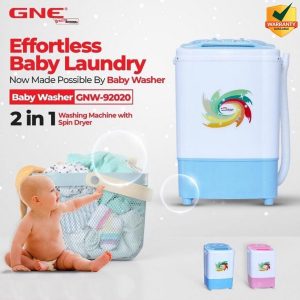 Gaba National Baby Washer GNW 93020 Mini Washing Machine - 2.5Kg