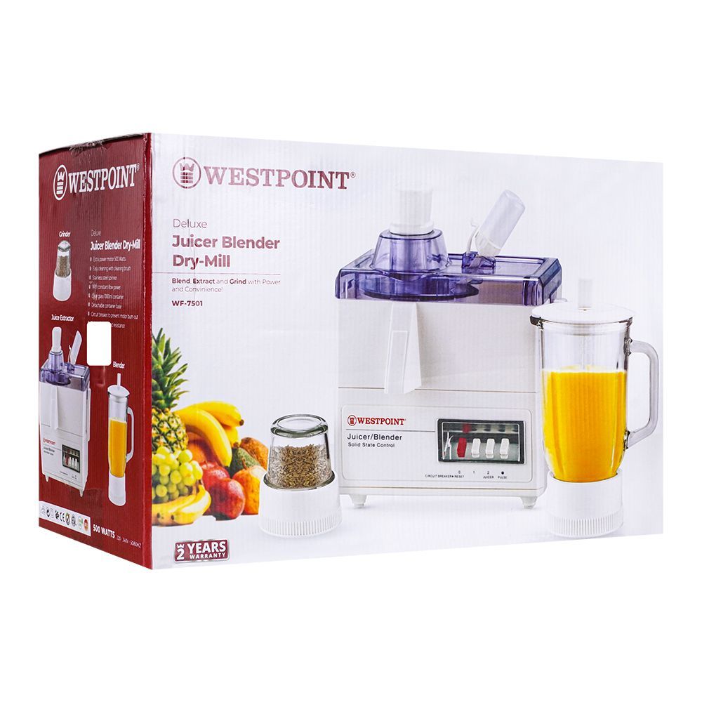 Westpoint Juicer Blender Drymill WF-7501GL BOX Westpoint Juicer Blender Drymill WF-7501GL