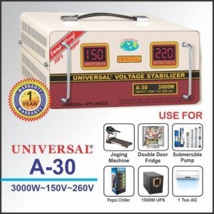 Universal Voltage Stabilizer A 30 3000W 500x500 1