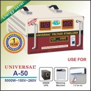 Universal Voltage Stabilizer A 50 5000W 500x500 1