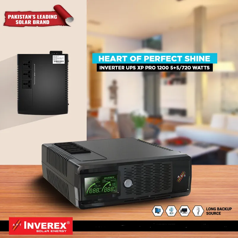 Inverex Inverter UPS XP-PRO 1200 5+5 720 Watts Modified Sine Wave Inverter Inverex Inverter UPS XP-PRO 1200 5+5 720 Watts Modified Sine Wave Inverter