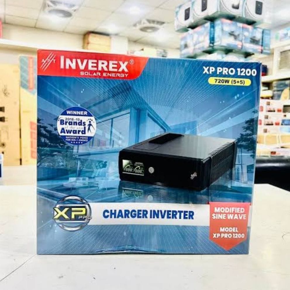 Inverex XP-PRO 1200 Inverter UPS 5+5 720 Watts Modified Sine Wave Inverter 1 Year Brand Warranty Inverex XP-PRO 1200 Inverter UPS 5+5 720 Watts Modified Sine Wave Inverter 1 Year Brand Warranty
