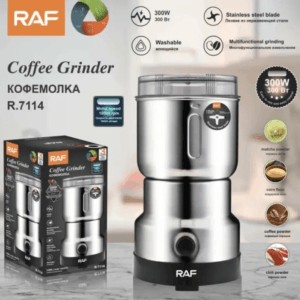 Goshop Online Shopping RAF R-7114 Electric Coffee & Spices Grinder (4 blades Masala Grinder Steel) - 300W