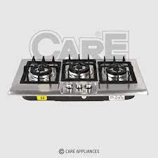 Care Gas Built-in Hob C2 (3 Burner) Stainless Steel - Silver Care C2 Hob 3 Burner Stainless Steel Top - Silver