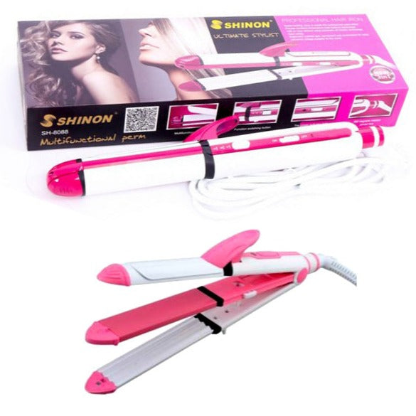 2eeb4b4b5e95d597d7dcdf9a1f7db83a_2048x2048 Shinon SH-8005 (4in1) Hair Straightener, Crimper, Curler – 40W – Product Image