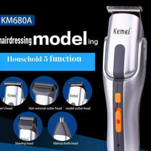 Kemei Grooming Kit KM-680 (8 in 1) Rechargeable Hair Trimmer Set