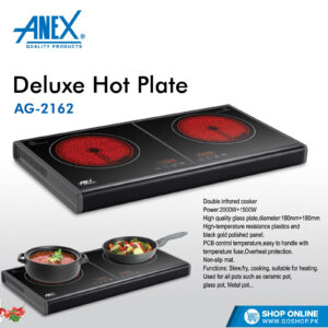 Anex AG-2162 Electric Stove, Infrared Cooker, HotPlate, Electric Chula - 2000W