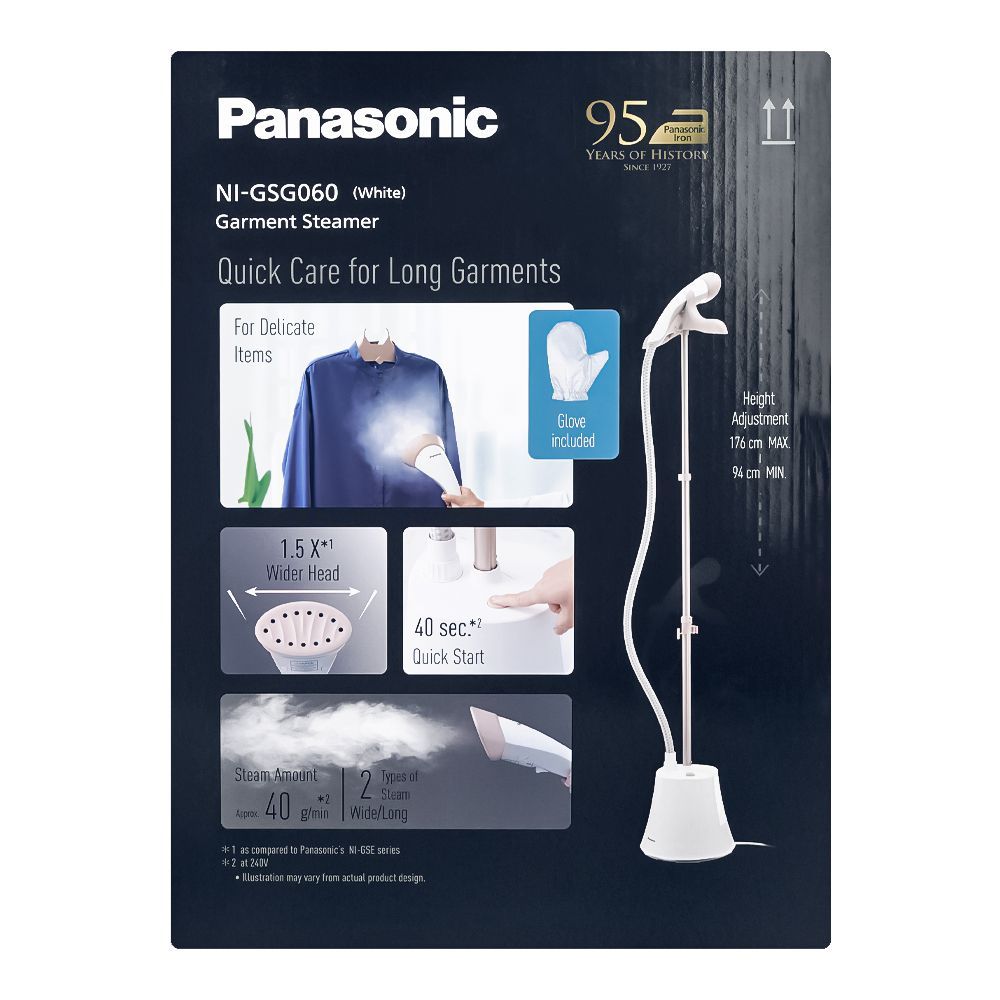 Panasonic Garment Steamer, White, NI-GSG060 Panasonic Garment Steamer, White, NI-GSG060