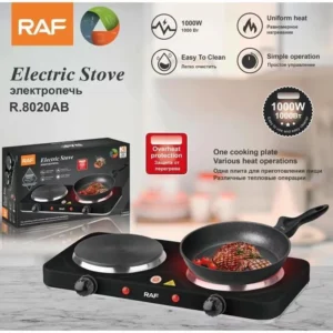 RAF R-8020AB Electric Stove, Ceramic Cooker, HotPlate, Electric Chula - 2X1000W