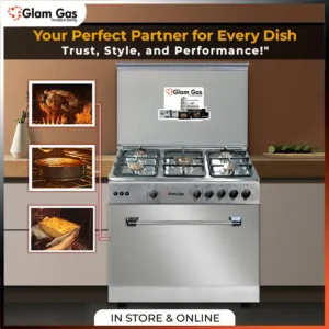 Goshop Online Shopping Glam Gas Cooking Range Bakers 34 (5 Burner, 34 inch)