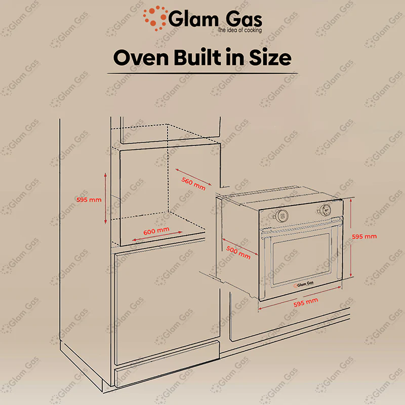 GlamGas Built-in Oven Grill House (72 Ltr) Digital Electric Oven GlamGas Built-in Oven Grill House (72 Ltr) Digital Electric Oven