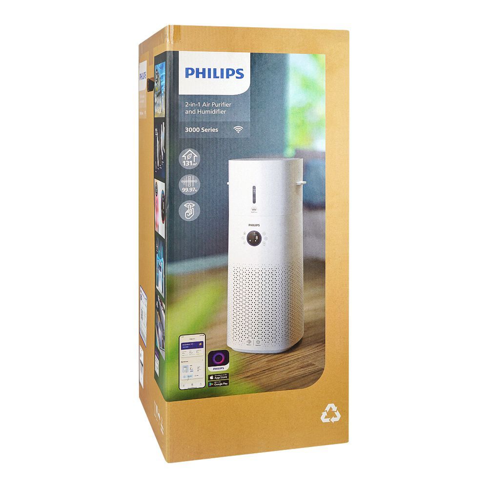 Philips Series 3000 2-in-1 Air Purifier & Humidifier AC3737 Philips Series 3000 2-in-1 Air Purifier & Humidifier AC3737/10