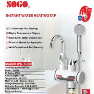 Goshop Online Shopping Sogo Electric Heating Faucet Tap JPN-3000 With Shower