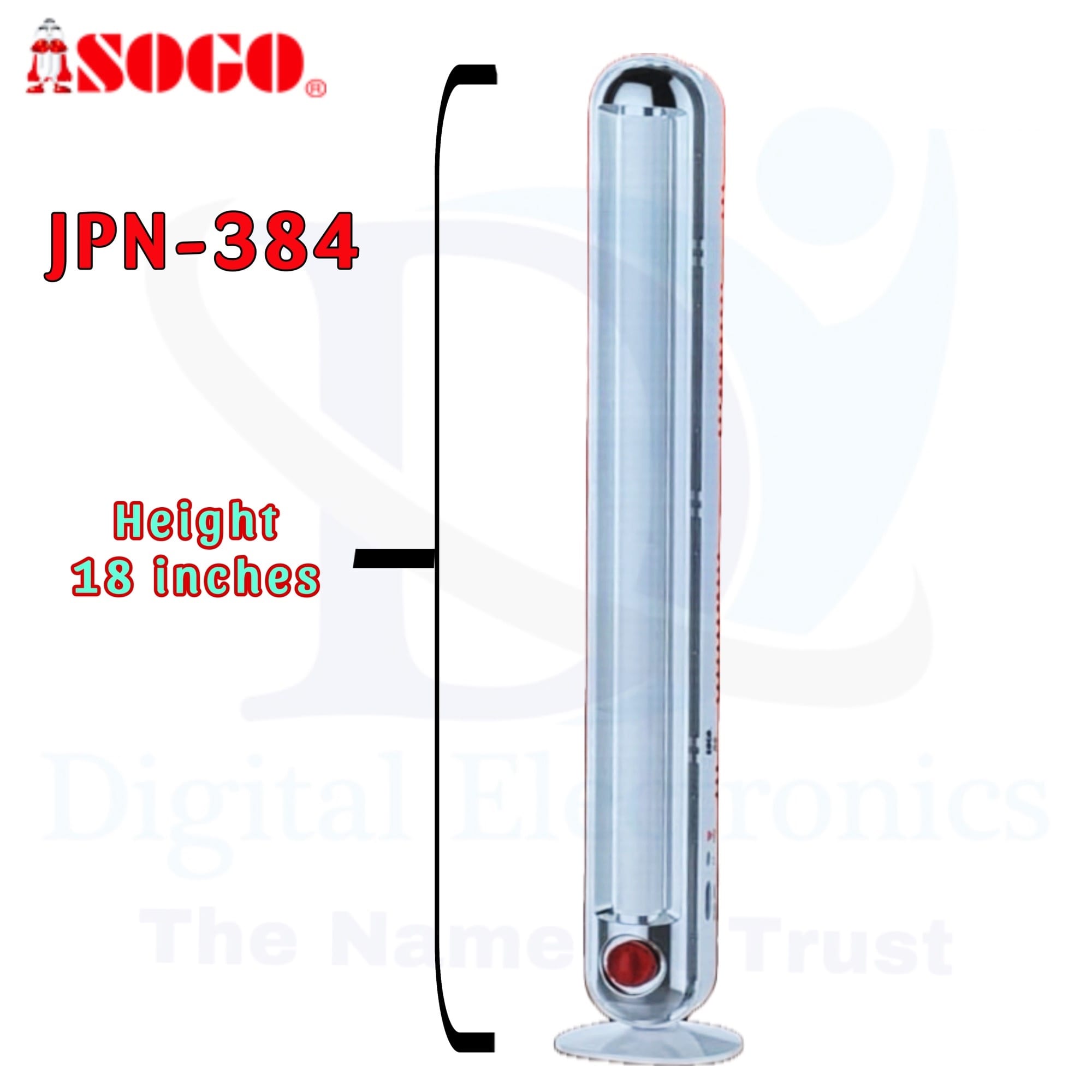 Sogo Rechargeable Light JPN-384 size Sogo Rechargeable Light JPN-384 size