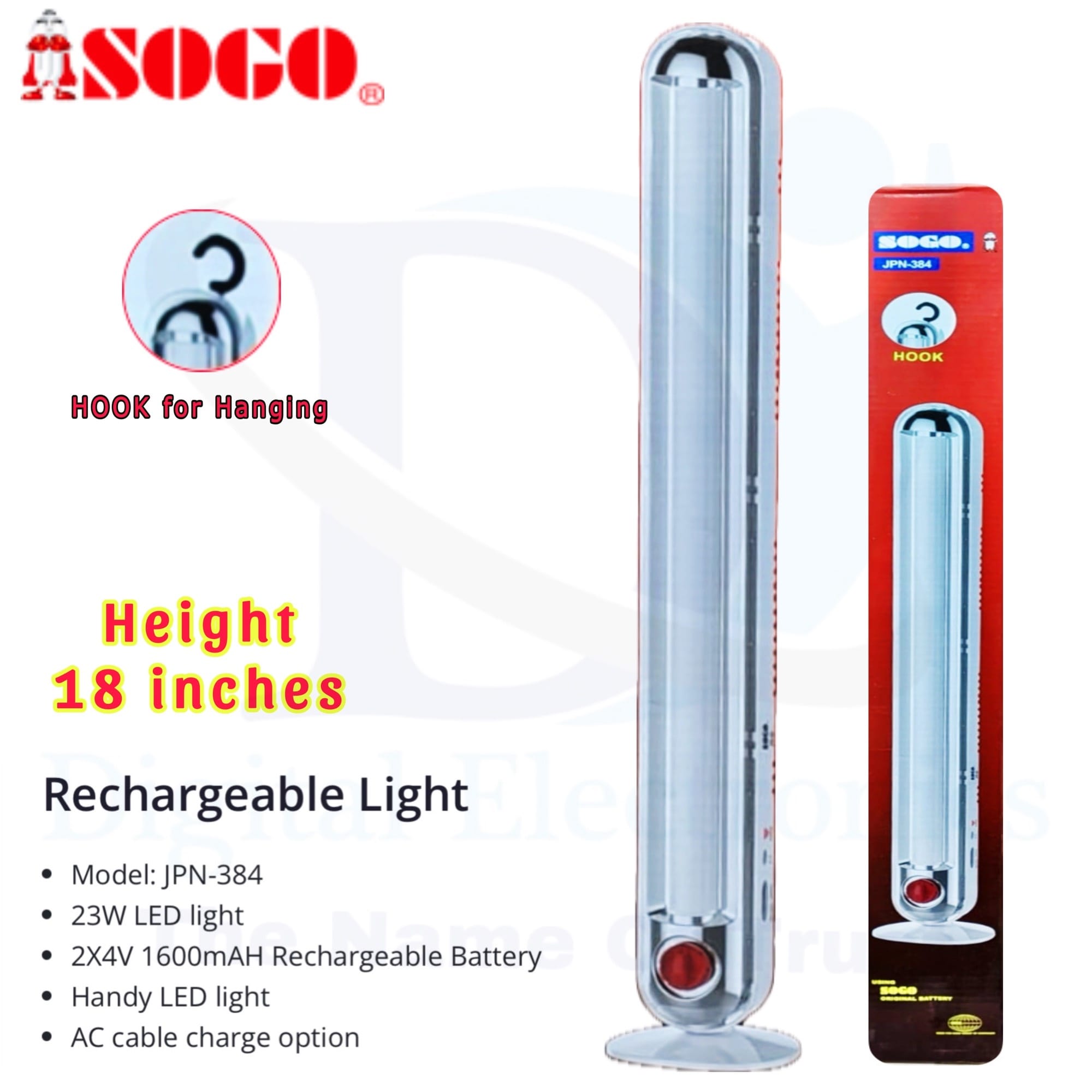 Sogo Rechargeable Light JPN-384 Sogo Rechargeable Light JPN-384