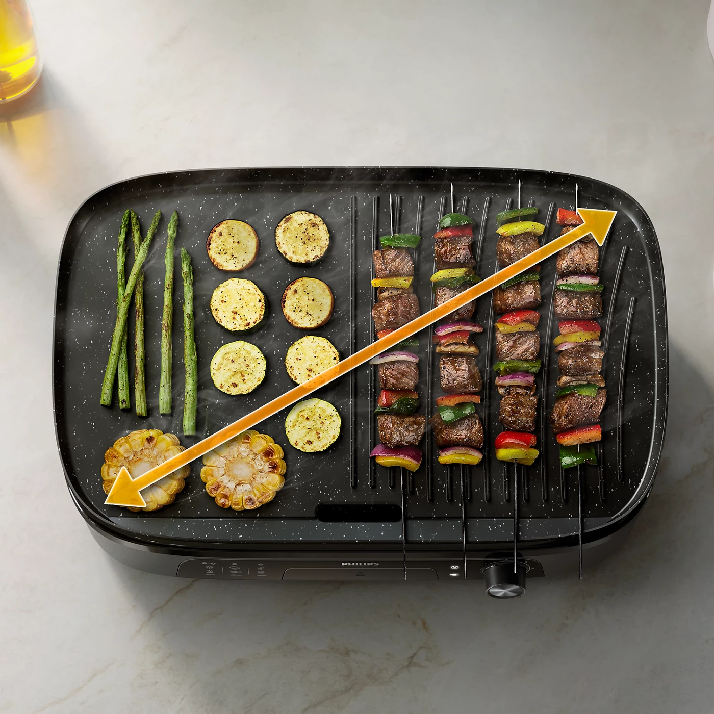 Philips Table Grill HD6210 90 3000 Series Philips Table Grill HD6210/90 3000 Series - 2400 Watts